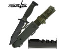 SURVIVOR HK-6001 SURVIVAL KNIFE 12" OVERALL